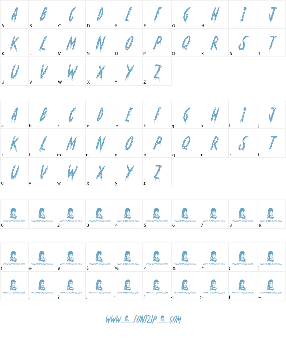 Oh No Not Again Font Character